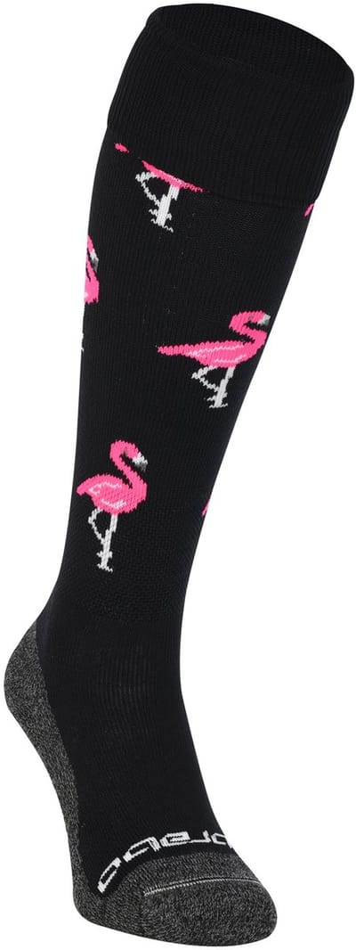Brabo BC8460B Socks Flamingo Black/Pink Unisex Sportsokken - Black/Pink