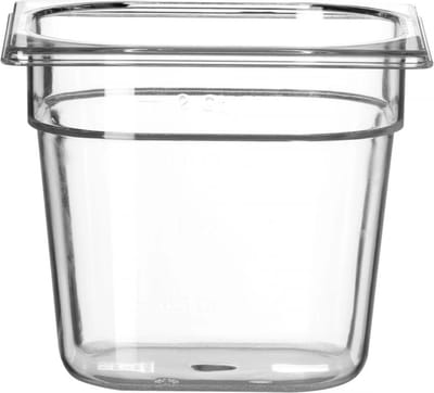 HENDI Gastronorm container – polycarbonaat – 2,4L – transparant – 176x162x150 mm