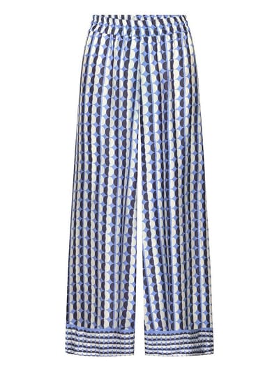 Enkellange Wide Fit-broek Van Raffaello Rossi blauw