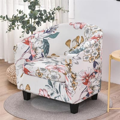 Sofaovertrek in pastorale stijl Clubfauteuilhoezen Stretch Eenpersoonsstoel Sofa Slipcovers Elastisch Koffiebar Zachte Bankovertrek