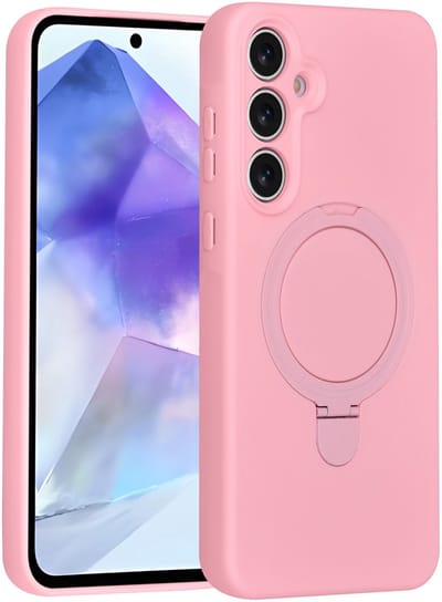 TUNIQ telefoonhoesje voor Samsung Galaxy A55 - MagSafe met ringstand - Roze
