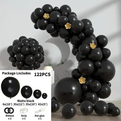 Zwart Wit Rood Ballonslinger Boog Kit Gefeliciteerd Verjaardagsfeest Decoratie Kinderen Bruiloft Verjaardag Ballon Latex Ballon Babyshower Round&set