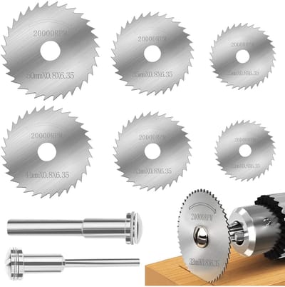 Snijschijven set - Mini zaagbladen - Precisie snijwerk - HSS metaal - 8 stuks