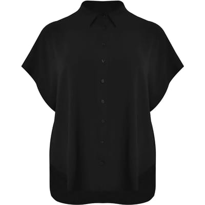 Kanten Blouse met Ronde Zoom Dames Mat Fashion