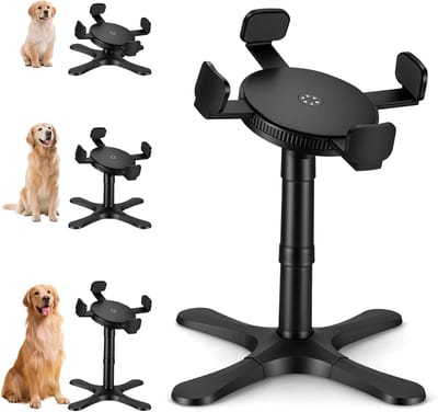 Verhoogde voerbak - Honden standaard - Gezond eten - 3 Hoogtes verstelbaar - Tot 34 cm - Zwart