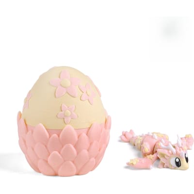 Fruits du dragon mignons et ridicules imprimés en 3D Dragon et œuf de dragon Ornements en plastique Décoration de bureau Sculptures Cadeau de vacances