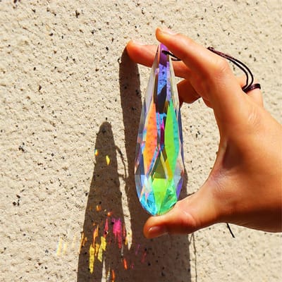 Kleurrijke 120mm Prism Crystal voor Zonlichtvanger - Glazen Hangdecoratie, Regenboogmaker en Chandelier Ornament voor Thuis en Tuin Decoratie