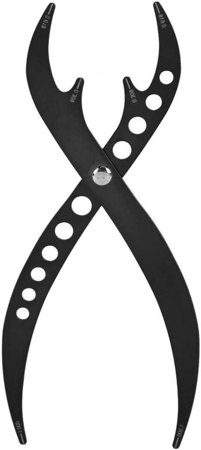 Eyebrow Gouden Ratio Caliper voor Precisie, Herbruikbare Meetlat voor Wenkbrauwen, Ideaal voor Tattoo en Make-up Metingen, Zwart