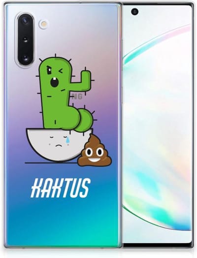 Samsung Galaxy Note 10 Telefoonhoesje met Naam Cactus Poo