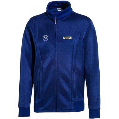 Puma x Motorola T7 Lange Mouw Zip Up Navy Blauw Heren Track Jacket 579620 89
