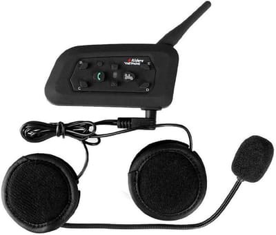 Bluetooth Helm Intercom voor Motorfiets - Full Duplex Communicatie tot 6 Personen - 1200M Bereik