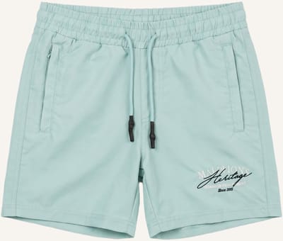 Malelions Heritage Swim Shorts Zwemkleding Jongens - Mint - Maat 128