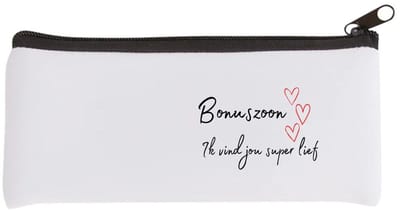 Akyol - bonuszoon ik vind jou super lief Etui - Zoon - de liefste bonuszoon - verjaardag - cadeautje voor zoon - zoon artikelen - kado - geschenk - 20 bij 9 cm