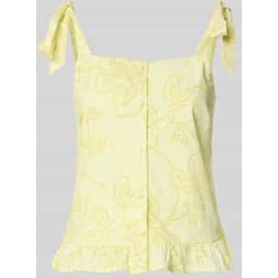 Blousetop met knoopsluiting model 'ALVANA'