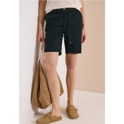 Mid Waist shorts met wijde pijpen in Loose Fit