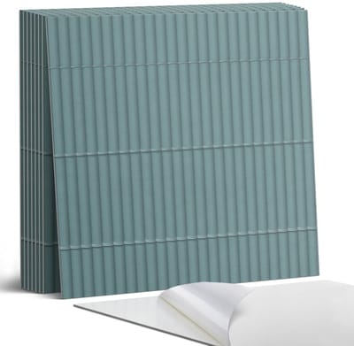 Coloray Plaktegels - Parallelle verticale strepen Portugese Tegels - 30 cm x 30 cm - Turkoois Plaktegels - 9 stuks - Vierkant PVC Tegels - Plaktegels Keuken - Zelfklevende Vloertegels - Vinyl Tegels Zelfklevend - Zelfklevende Tegels