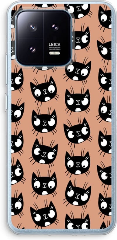 Case Company® - Hoesje geschikt voor Xiaomi 13 Pro hoesje - Kat - Soft Cover Telefoonhoesje - Bescherming aan alle Kanten en Schermrand