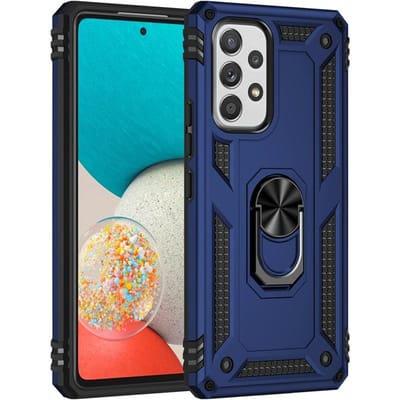 Schokbestendige Armor Case Voor Samsung Galaxy A33 A53 A73 A52 A12 A13 A42 A55 A35 A54 A51 A50 A32 A21s A71 A22 A41 Metalen Ring Cover Samsung A54 5G