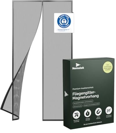 Magnetisch Vliegengaas voor Deuren 110 x 220 cm - Hoogwaardige Insectenbescherming voor Balkondeur, Terrasdeur of Voordeur
