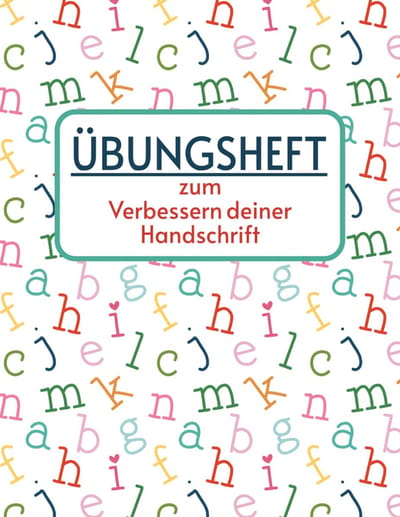 Handschrift Oefenboek - Schrijfvaardigheid Trainen - Leren Schrijven - Brede Lijnen Gids - 21.59 x 27.94 cm