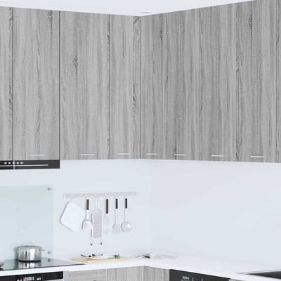 vidaXL - Hangkast - Grijs - Sonoma - en - Wit - 57 - x - 57 - x - 100 - cm - Bewerkt - hout