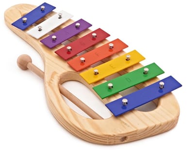 Regenboogkleurig Glockenspiel met 8 Noten van Gear4music
