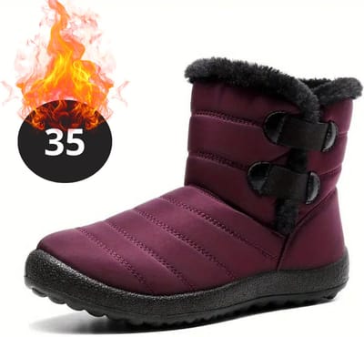 Bovista Snowboots - Sneeuwschoenen - Sneeuwboots - Dames - Wintersport - Ski - Skischoenen - Rood - 35 - Bandje
