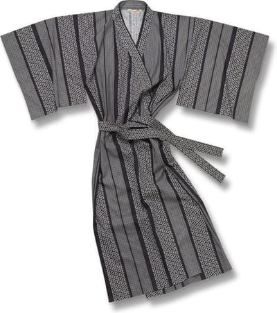 TA-HWA - Japanse Kimono - Heren Yukata - Zwart - Geo - One Size