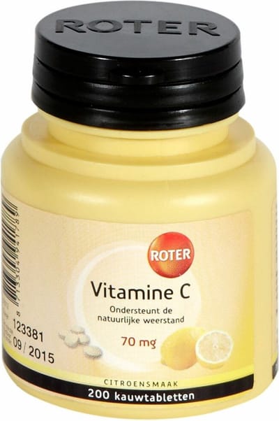 Roter Vitamine C 70 mg Citroen - 3 x 200 kauwtabletten - Voordeelverpakking