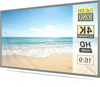 Projectiescherm - Draagbaar scherm - Thuisbioscoop Buitenfilm - Opvouwbaar Antikreuk - 60 Inch 16:9 - Wit