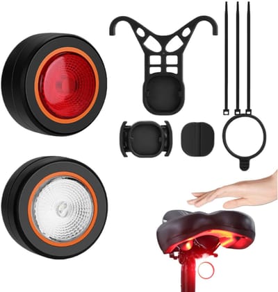 KZQ Fiets achterlicht met remsensor intelligent 5 modi magnetisch voor scooter mountainbike en racefiets