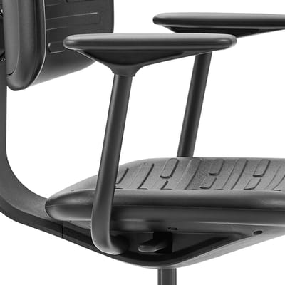 Armleuningen set voor werkstoel / counterstoel TOP WORK B kunststof zwart hjh OFFICE