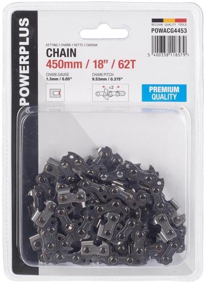 Powerplus ketting POWACG4453 - 18"- lengte 450MM - 62T - Geschikt voor POWXG10027