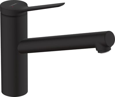 hansgrohe Zesis M33 - Keukenmengkraan - Ééngreeps bediening - 150mm maat - 1 straalfunctie - Mat Zwart
