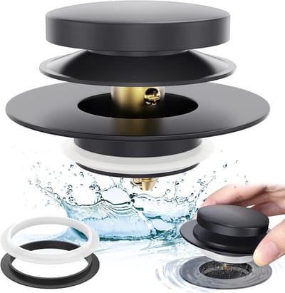 Universele Badkamer Badstop Universele Vervanging voor Pop-Up, Tip-Teen en Trip-Hef Drains
