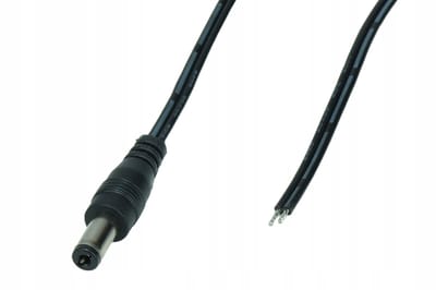 POS DC Stroomkabel 2,5/5,5mm, 0,5m, TLYp 2x0,5mm²