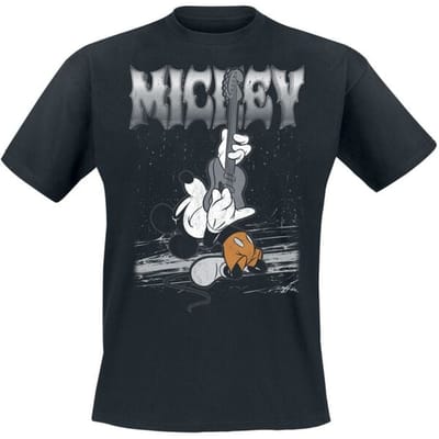 Mickey & Minnie Mouse - Disney T-shirt - Mickey - Mayhem - S tot 5XL - voor Mannen - zwart