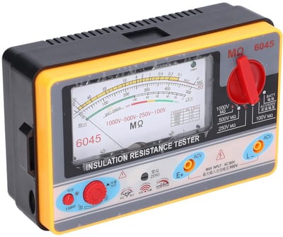 Isolatiemeter - Circuittester - Elektra meten - 1000V testspanning - 5MΩ‑2000MΩ