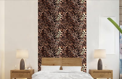 Behang - Fotobehang Dierenprint - Luipaard - Design - Luxe - Breedte 120 cm x hoogte 240 cm