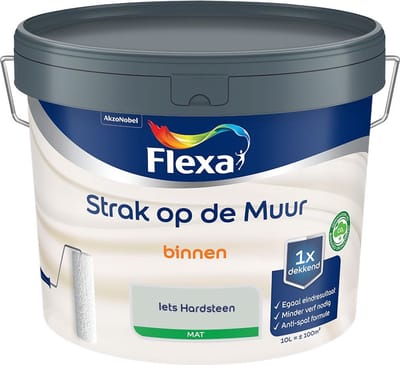 Flexa - Strak Op De Muur Binnen Mat - Iets Hardsteen - Mengverf - 10 L
