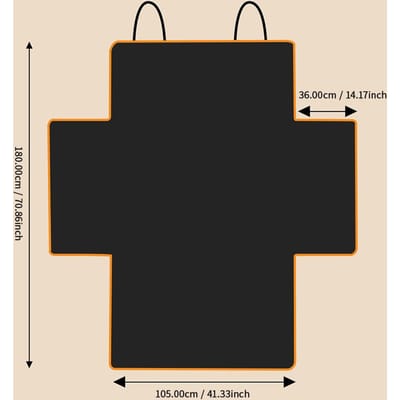 Grotere Versie Auto SUV Hatchback Achterbankhoes Huisdier Hond Kofferbakmat Laadbakvoering Kofferbakbak Bumperbeschermer Accessoires 180*105 orange