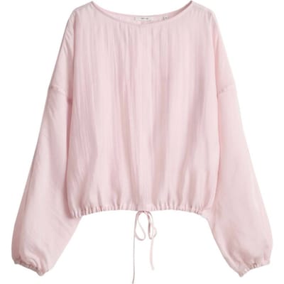 Blouse met overlappende schouders model 'Filla'