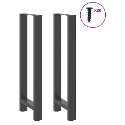vidaXL Bartafelpoten 2 st 40x(110-111) cm staal antraciet