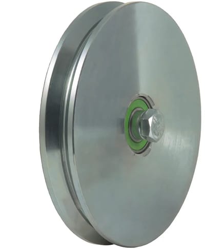 200 mm V-groefschijf met 2 kogellagers