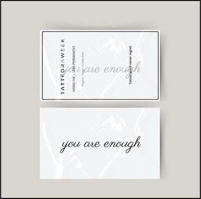 Tijdelijke tattoo you are enough | Neptattoo volwassenen | Tijdelijke tattoo voor volwassenen | Temporary tattoo | Plaktattoos voor volwassenen | Neptattoos | Probeer zorgeloos een tattoo | tattforaweek