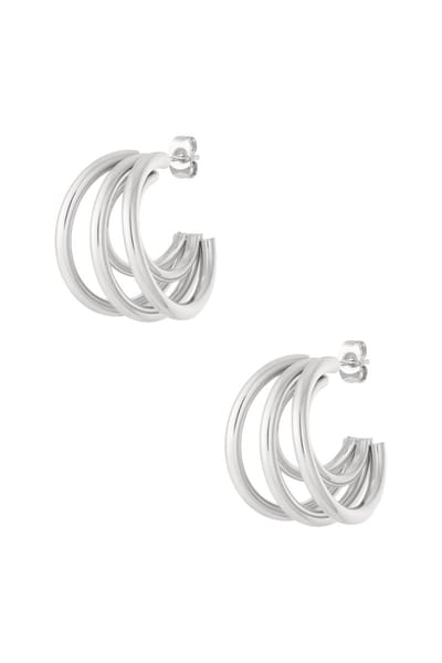 Oorsteker multi/stainless steel/zilver kleur/Bling-it