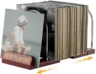 SNJY® LP Opbergsysteem - Vinyl Houder - Platenrek - 30D x 15B x 20H cm - Hout