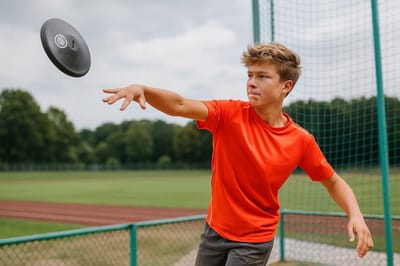 Duurzame Trainingsschijf van Zwart Rubber voor Atletiek en Krachttraining