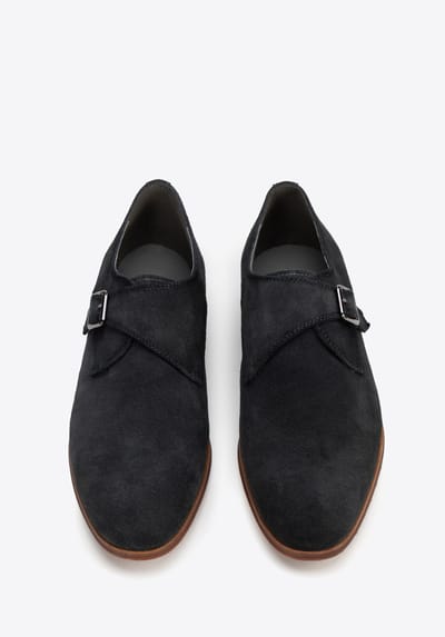 Wittchen Heren Monkschoenen in Donkergrijs Suède Leer