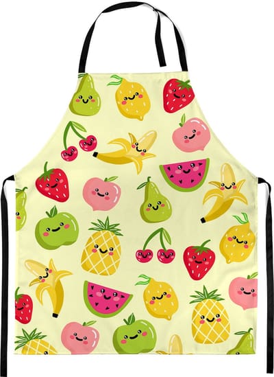 FEROCITY - Kinderschort Universele kindermaat Schildersschort - met klittenband - Unisex - Vruchten